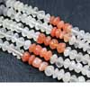 Natural Shaded Moonstone Smooth Polished Button Shape Beads Strand 7 Inches Strand - Size - 6mm approx. 